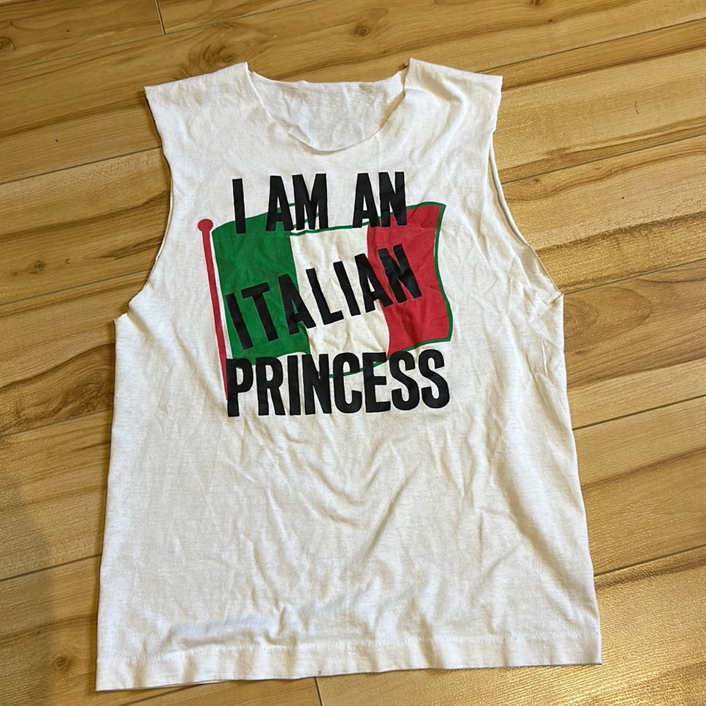 “I Am An Italian Princess” tank top